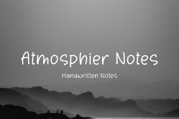 Atmosphier Notes: The Handwritten Font for Scroll-Stopping Marketing