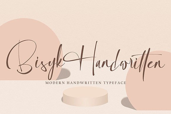 Bisyk: The Elegant Script Font for Polished Branding