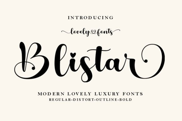 Blistar: A Dancing Script Font for Handmade Brands