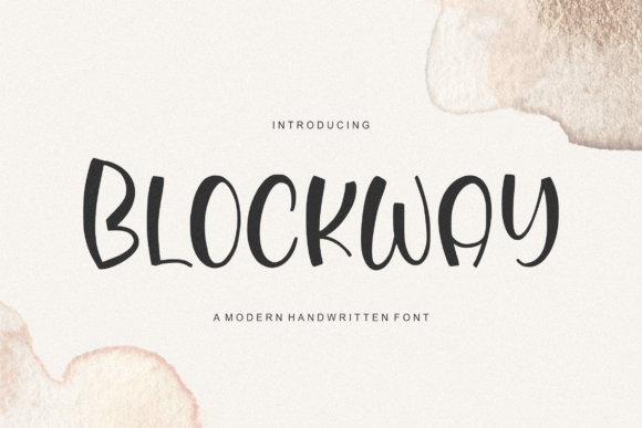 Blockway: A Friendly Handwritten Font for Editorial Design
