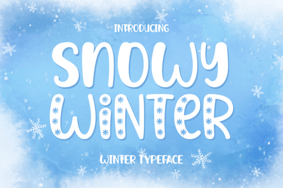 Bring Snowy Winter Font to Your Handmade Products