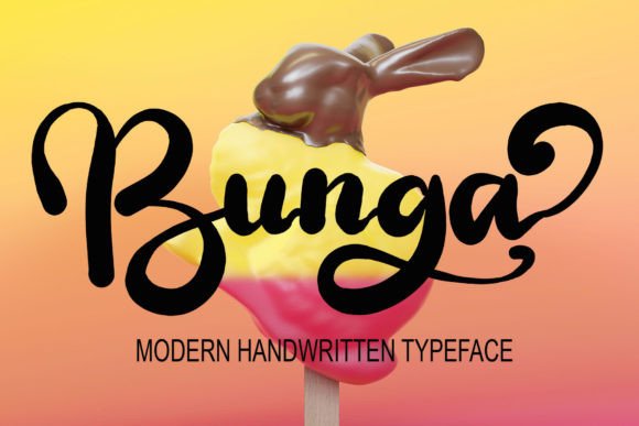 Bunga: A Bold Script Font for Modern Web Design