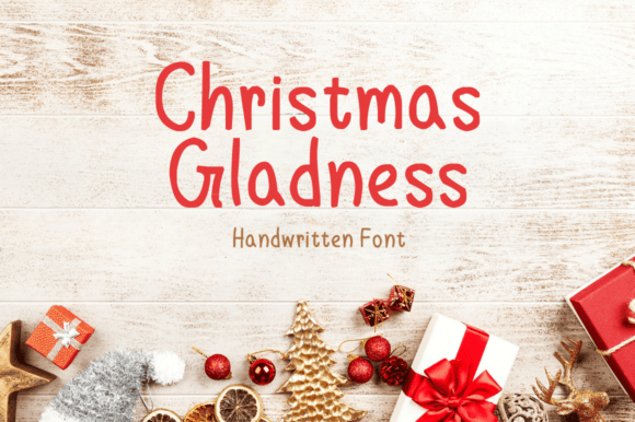 Christmas Gladness: A Handwritten Font for Warm Branding