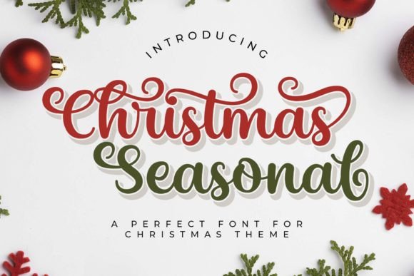 Christmas Seasonal Font: Elevate Your Holiday Branding