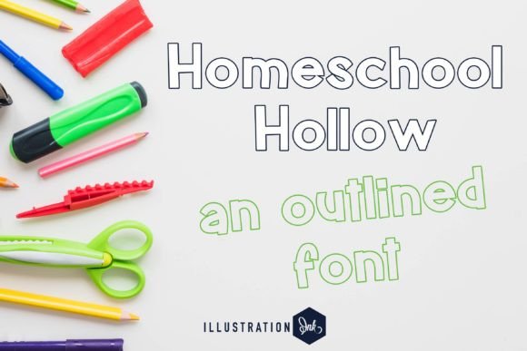Designing with Homeschool Hollow: A Playful Outline Typeface for Brands