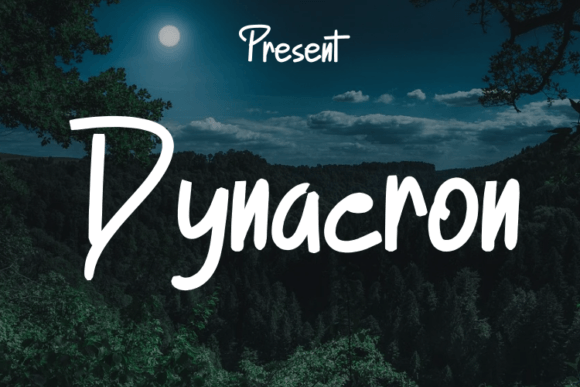 Dynacron: A Modern Script Typeface for Digital Branding