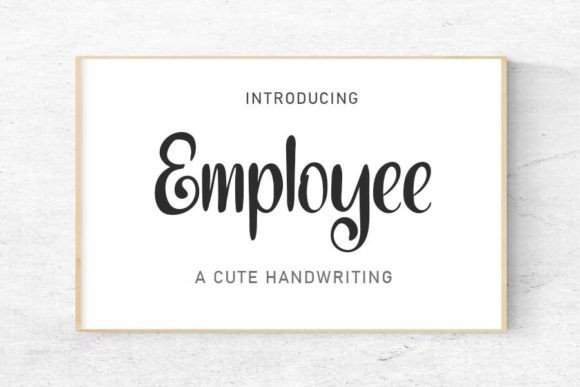 Employee Font: A Timeless Script for Editorial Design