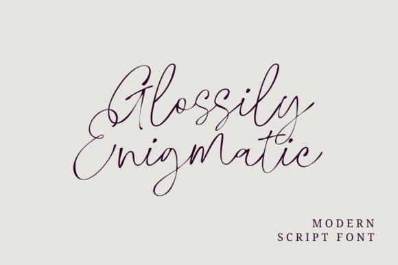 Glossily Enigmatic: The Handwritten Font That Elevates Small Brands