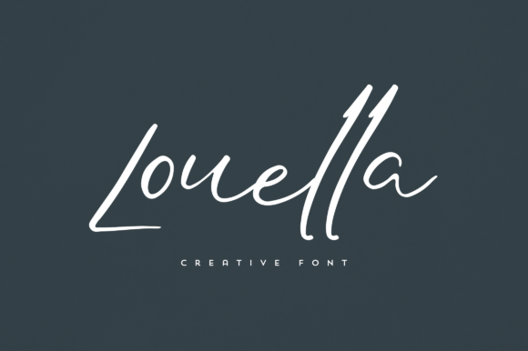 Louella: An Elegant Script Font for Unique Branding