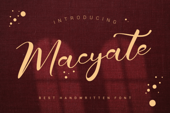 Macyate: A Bold Handwritten Font for Modern Web Design