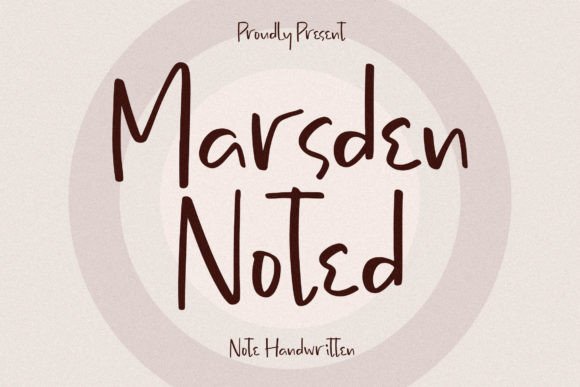Marsden Noted: The Perfect Handwritten Font for Crafters