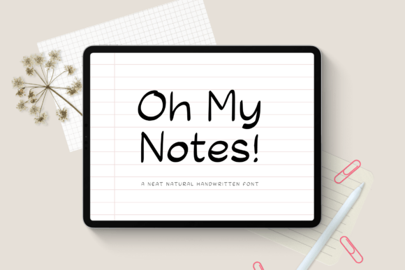 Oh My Notes Font Review: A Web Designer's Take