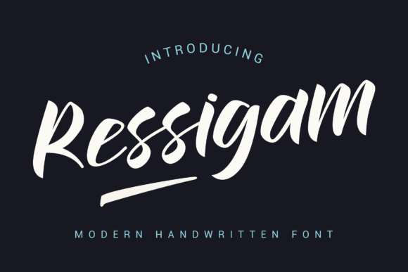Ressigam: A Bold Handwritten Font for Editorial Design