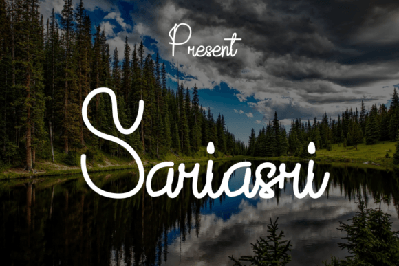 Sariasri: A Modern Script Typeface for Your Brand