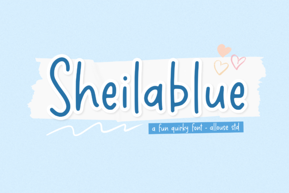 Sheilablue: The Handwritten Font for Authentic Branding