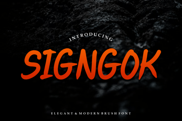 Signgok Font: A Handwritten Typeface for Small Business Brands
