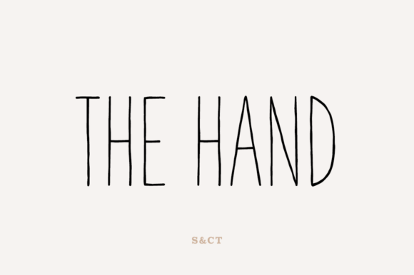 The Hand: A Versatile Typeface for Crafters