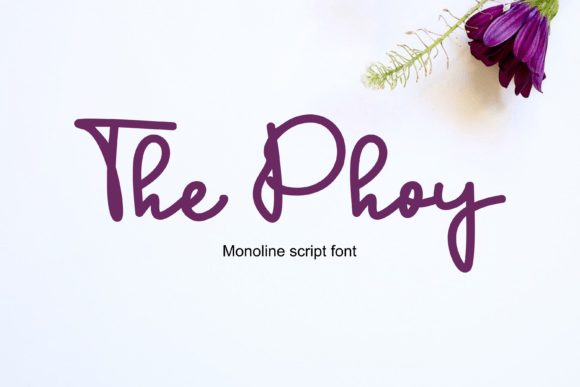 The Phoy: A Handwritten Font for Authentic Branding